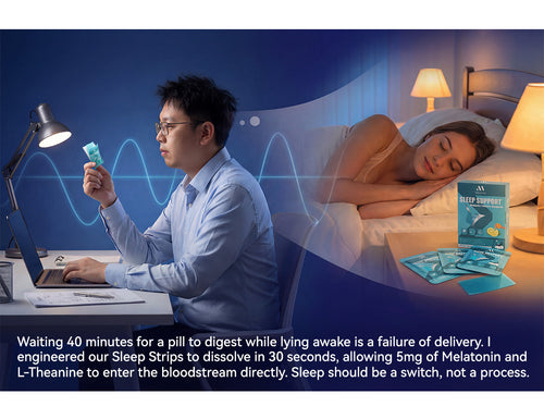 MIHIYO Sleep Support | Melatonin & L-Theanine Restful Sleep Oral Dissolving Strips