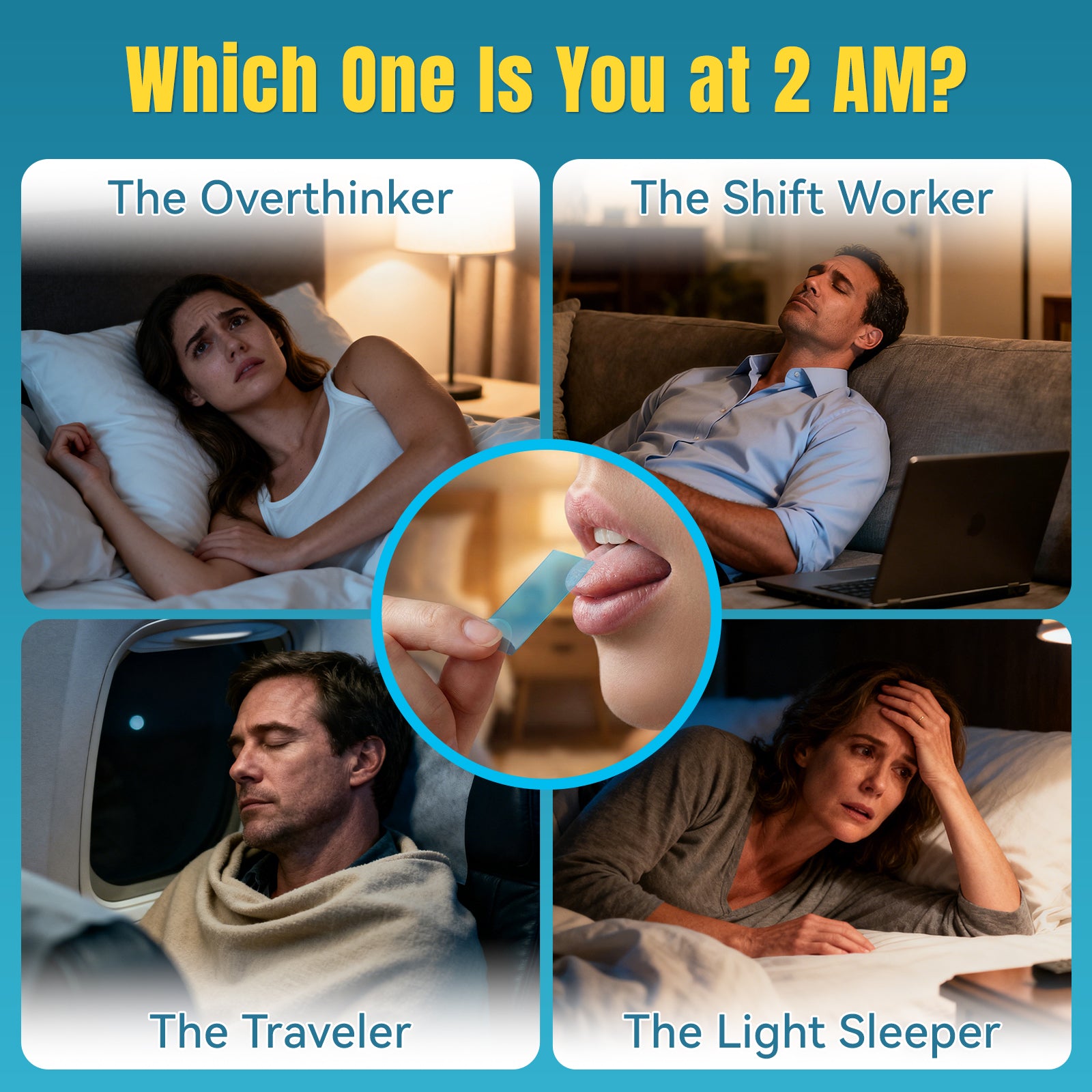 MIHIYO Sleep Support | Melatonin & L-Theanine Restful Sleep Oral Dissolving Strips