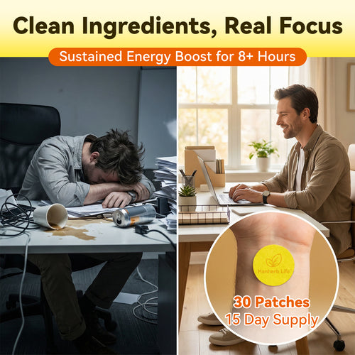 Energy Focus Transdermal Patch - Vitamin
B12 & Herbal Extracts for Daily Lifestyle (30
Count)